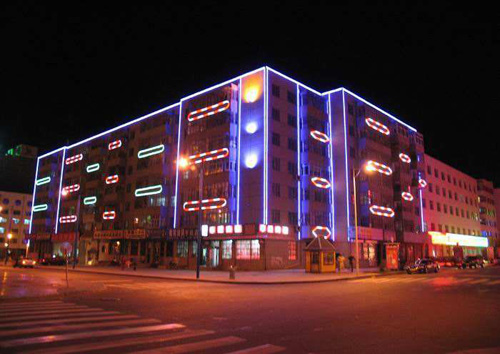 蘭州城市樓宇亮化工程很美麗